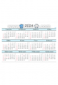 2024년달력_기본형(A4_1/2)(1월-12월) 미리보기 이미지